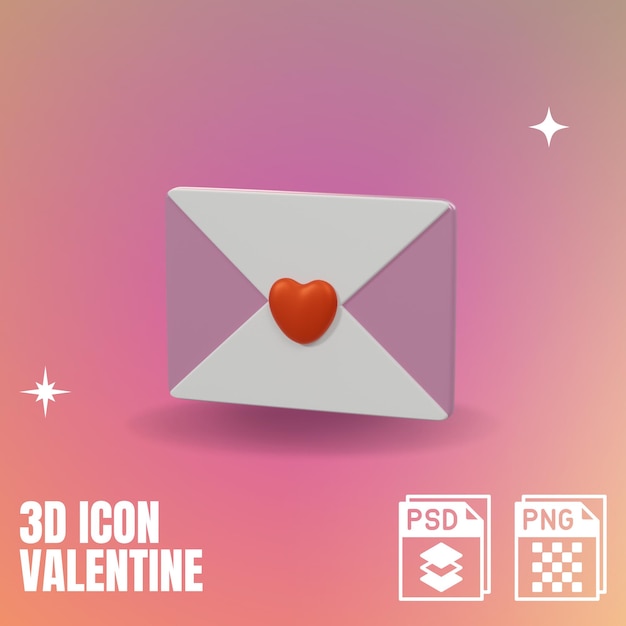 PSD valentine icon