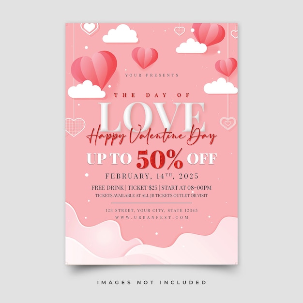 Valentine party flyer