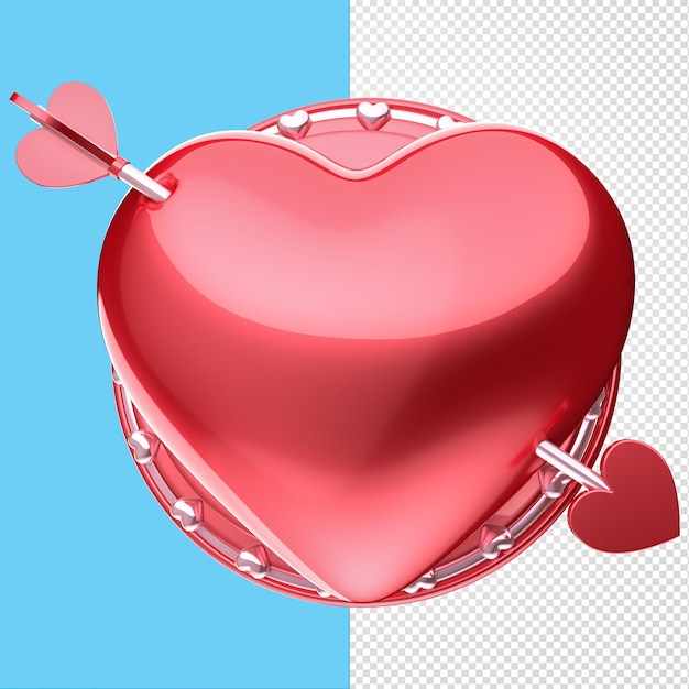 VALENTINE'S DAY ARROW HEART 3D