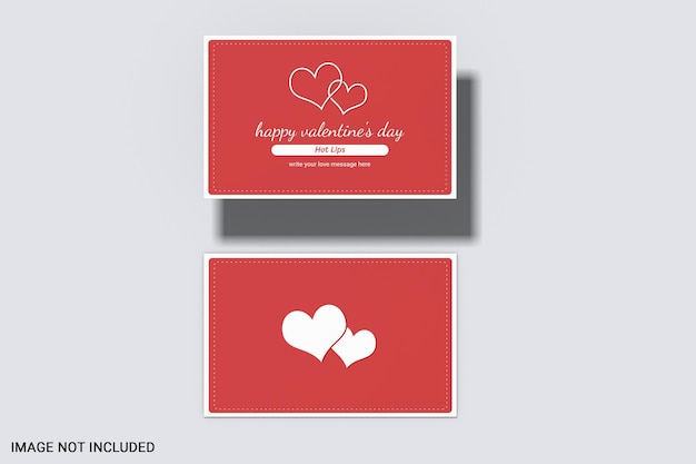 PSD 발렌타인 데이 카드 모형