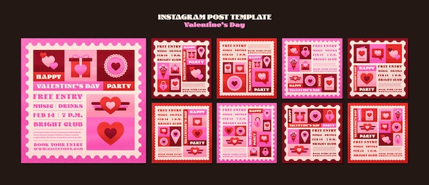 Valentine's day celebration  instagram posts