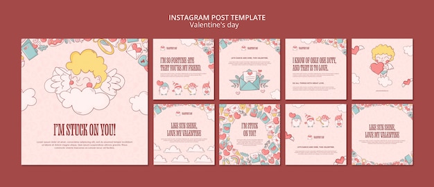 PSD valentine's day celebration instagram posts