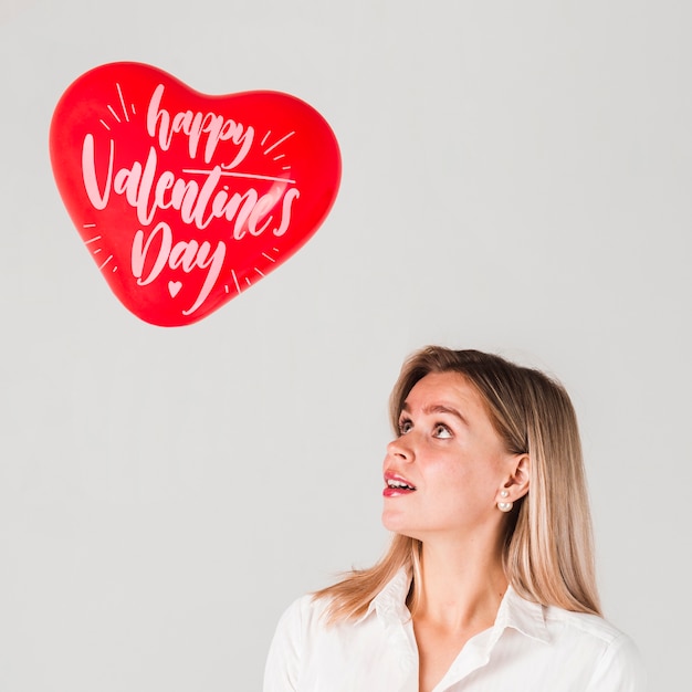 PSD mock-up di concetto di san valentino