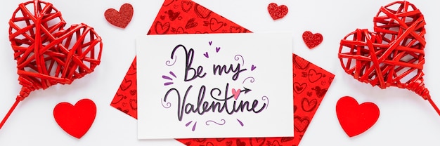 valentine's day concept mock-up