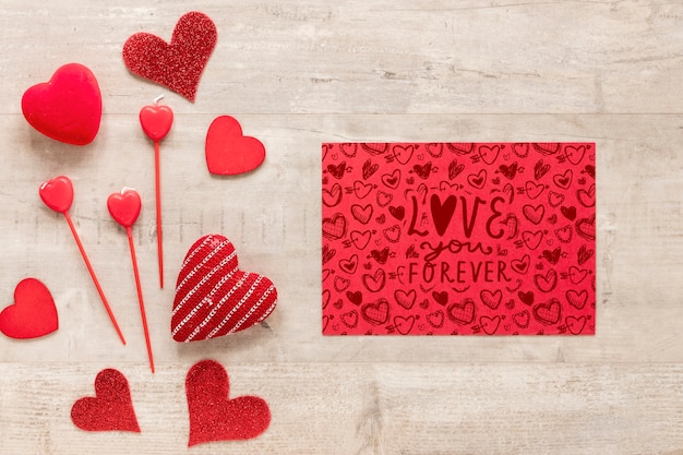 PSD valentine's day concept mock-up