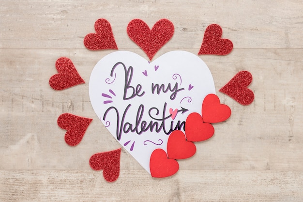 PSD mock-up di concetto di san valentino