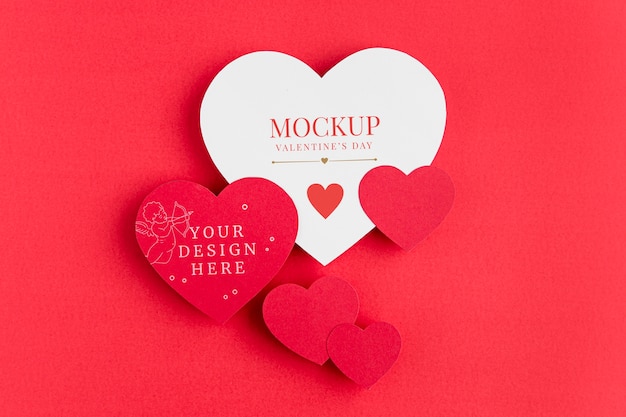 PSD mock-up di concetto di san valentino