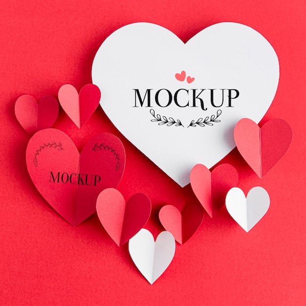 PSD mock-up di concetto di san valentino