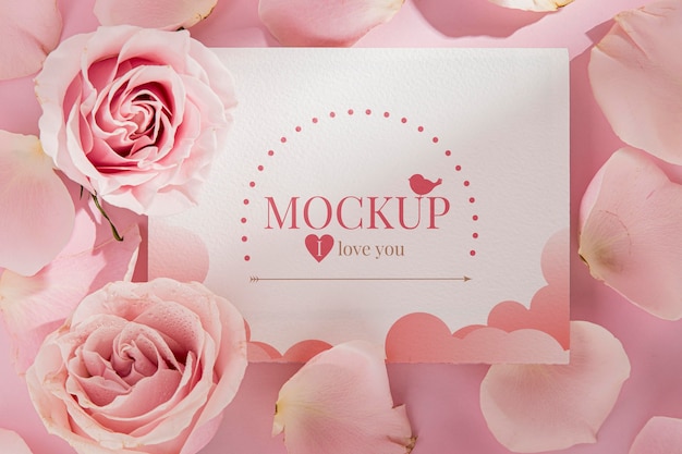 PSD mock-up di concetto di san valentino