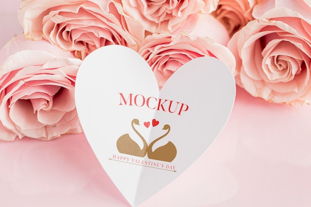 PSD mock-up di concetto di san valentino