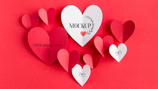 PSD mock-up di concetto di san valentino