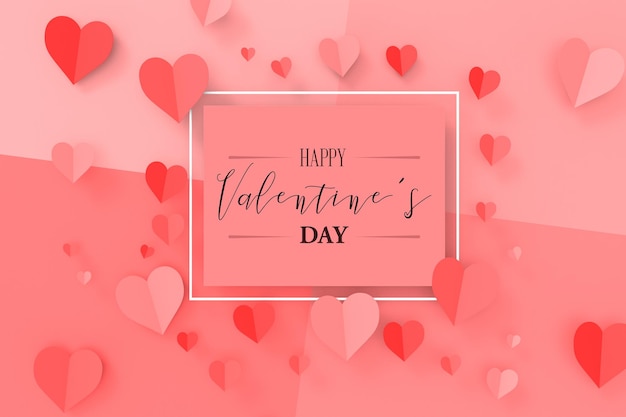 PSD valentine's day concept mockup in 3d rendering