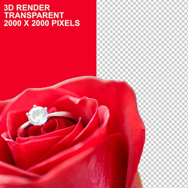 PSD valentine's day flowers