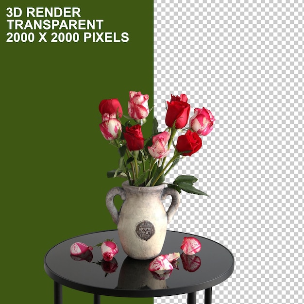 PSD valentine's day flowers