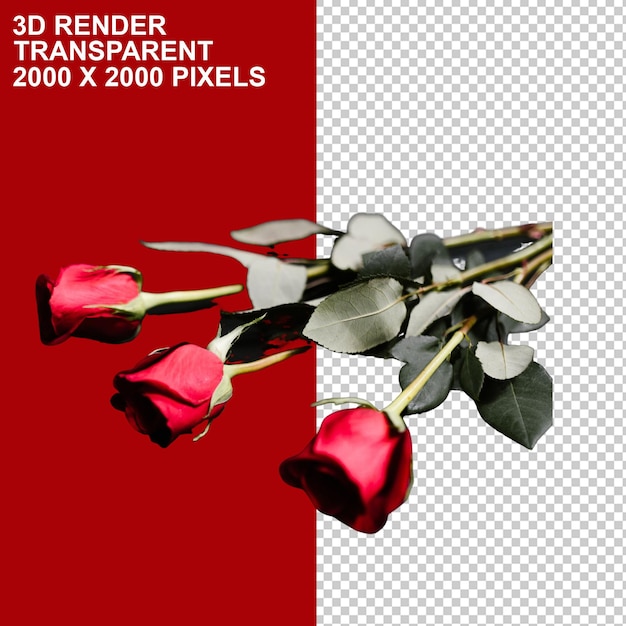 PSD valentine's day flowers