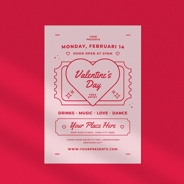 valentine's day flyer