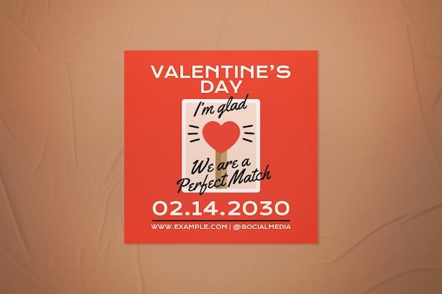 PSD valentine's day instagram post