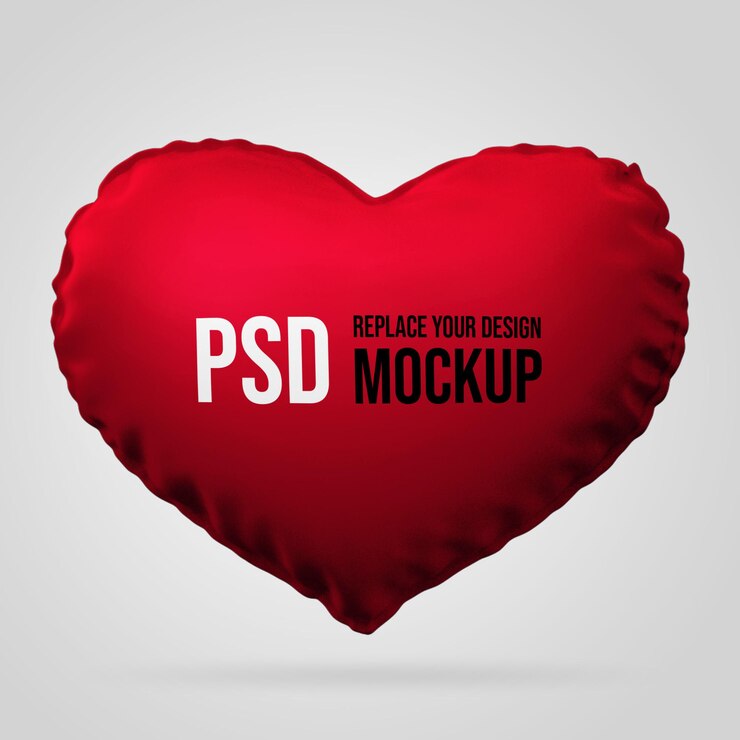 Valentine's Day Mockup 3D Rendering Design