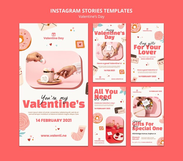 Valentine's day party instagram stories