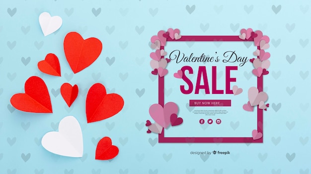 Valentine's day sale concept