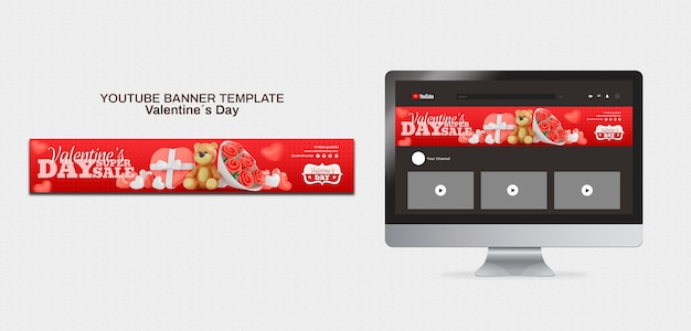 PSD valentine's day template design