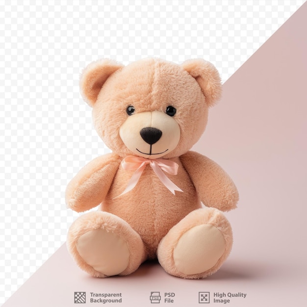 PSD valentine s teddy bear toy transparent background