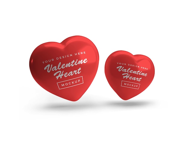Valentine Serce Symbol Makieta Projekt Na Białym Tle