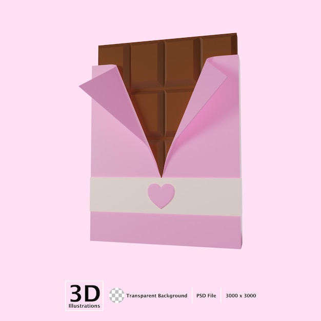 PSD valentines chocolate