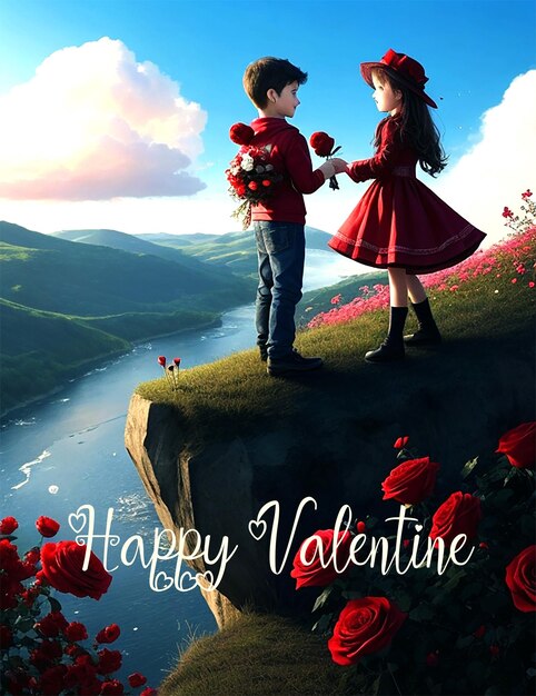 PSD valentines day background