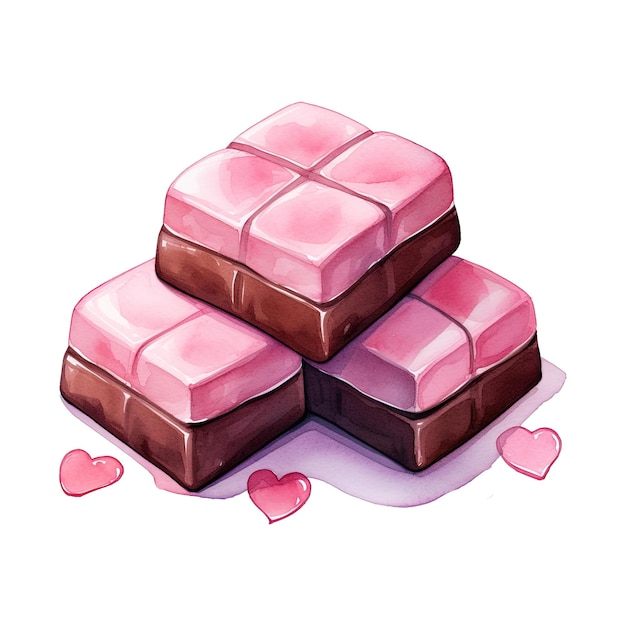 PSD valentines day chocolate