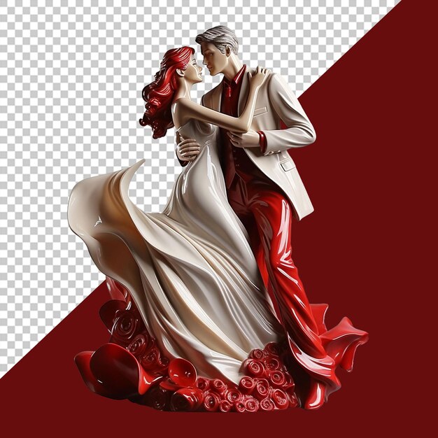 PSD illustrazione png della decorazione di san valentino