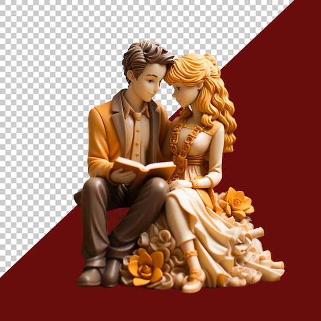 PSD valentines day decoration png illustration