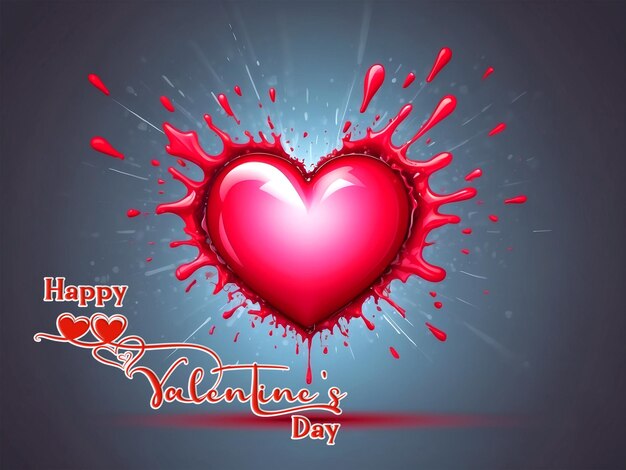 PSD valentines day design template