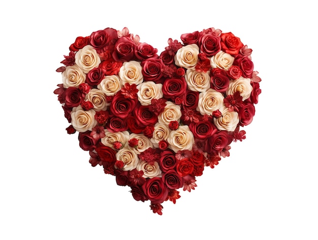 PSD valentines day flower heart