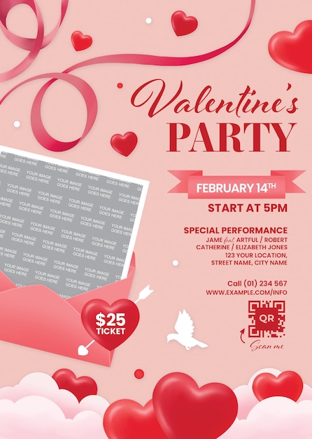 valentines day flyer