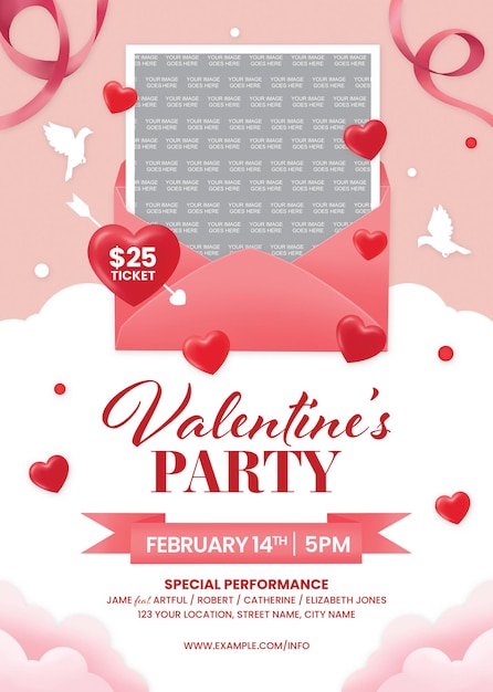 valentines day flyer
