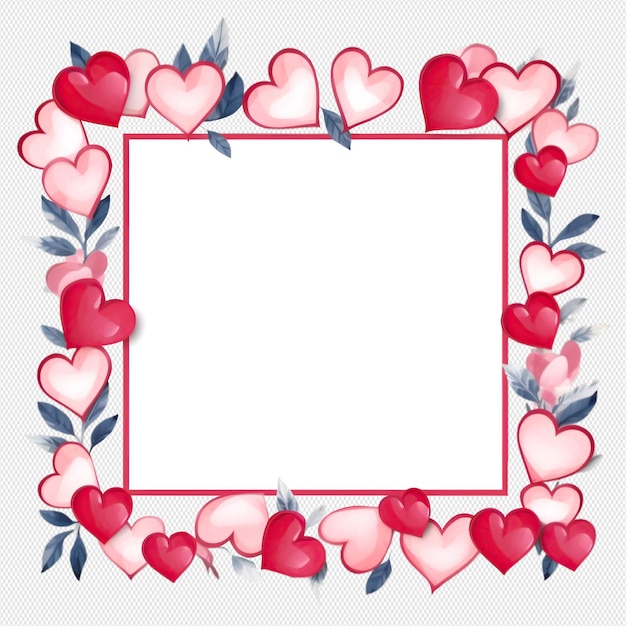 PSD valentines day frame