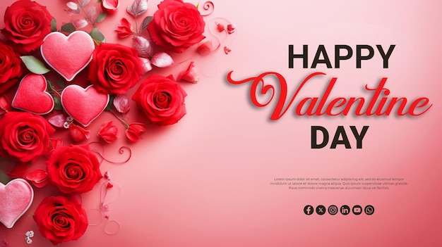 Valentines day special love shape psd background