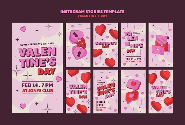 PSD valentines day template design