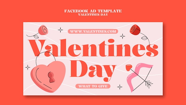 PSD valentines day  template design