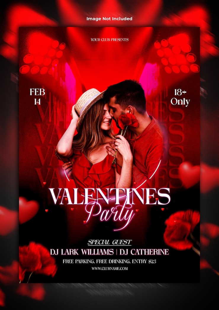 Valentines Party Instagram story template