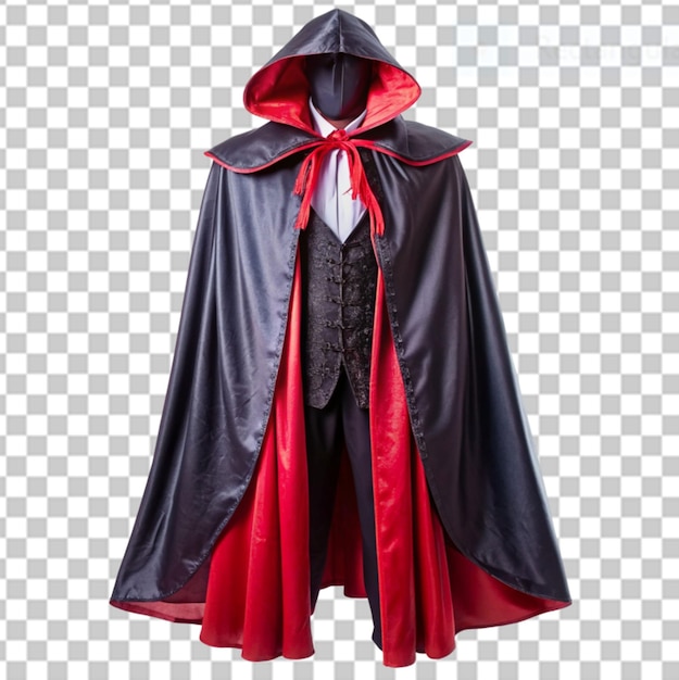 PSD vampire cape halloween on transparent background