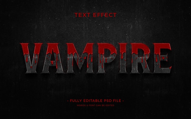 Vampire text effect