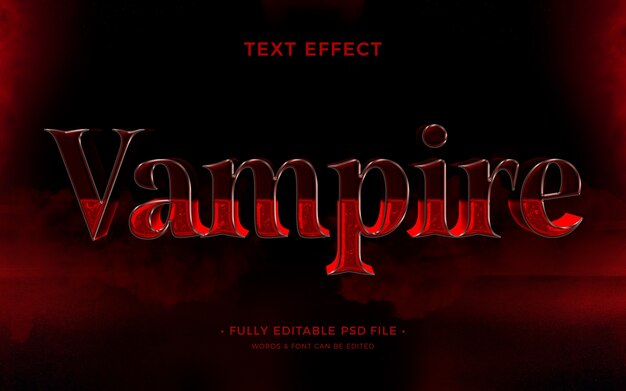 Effetto di testo del vampiro