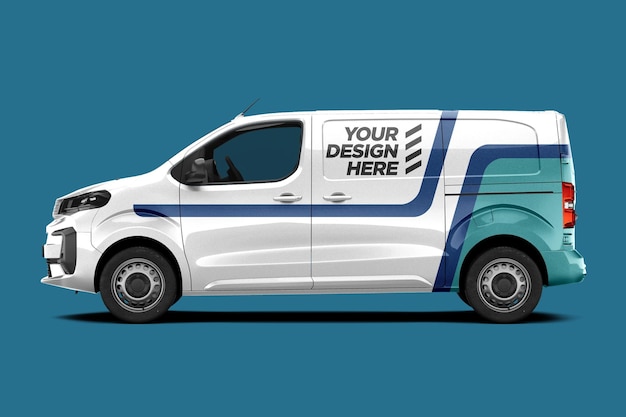 van cargo mockup