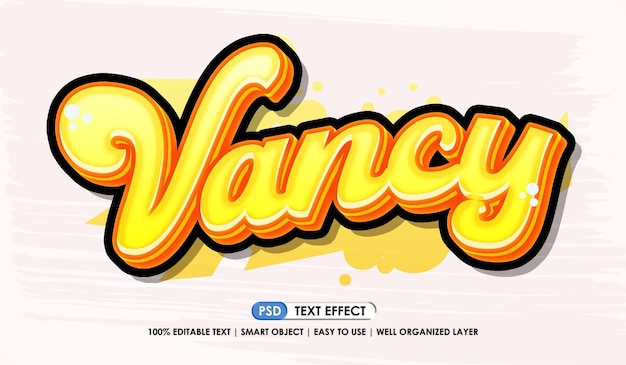 Vancy graffiti tekststijleffect