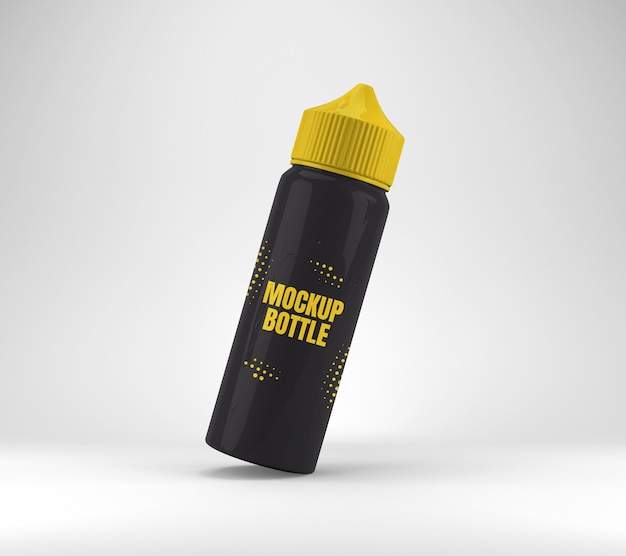 PSD vape liquid bottle mockup isolated