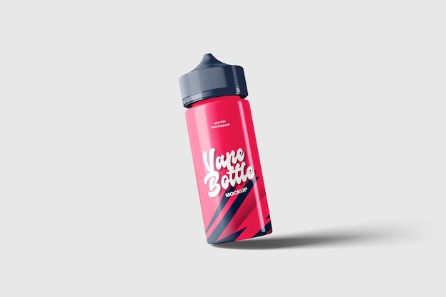 Vape liquid bottle mockup