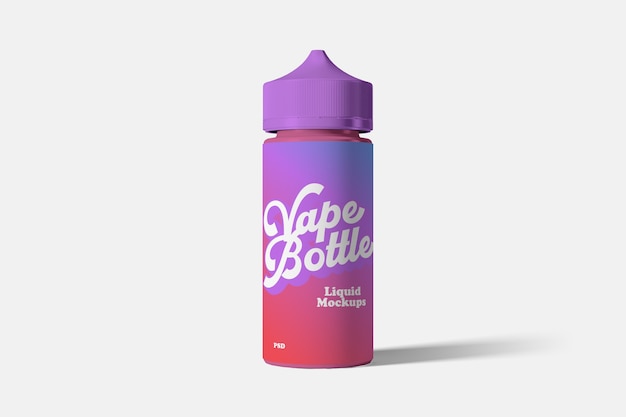 Vape liquid bottle mockup