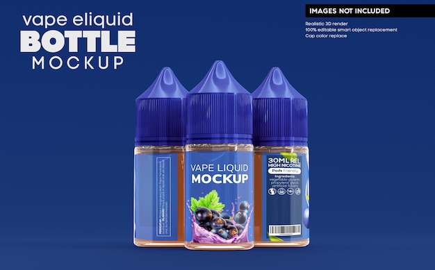 PSD vape liquid モックアップ - psd モックアップ